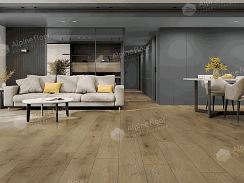Инженерная кварц-виниловая плитка Alpine floor Премиум 12 (PREMIUM 12) Дуб Альто ECO 24-1